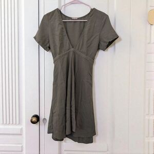 Brandy Melville Green A-Line Mini Dress